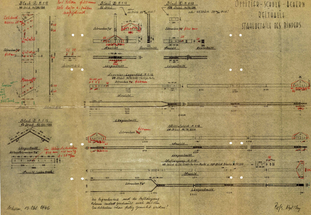 Detailplanungen Bau 1946